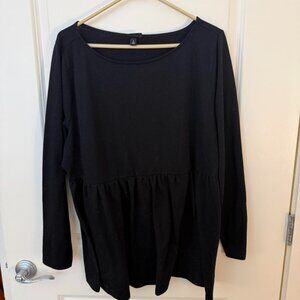 Longsleeve baby doll blouse